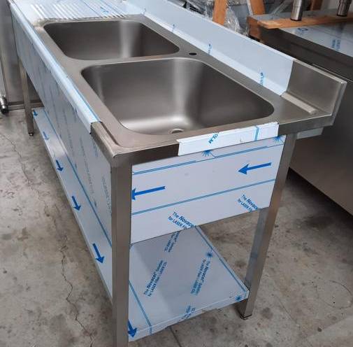 Lavello 2 vasche c/sgocc.